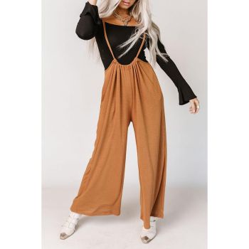 Azura Exchange Wide Leg Suspender Pants - L