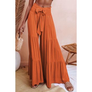 Azura Exchange Tiered Wide Leg Pants - L