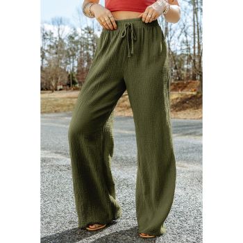 Azura Exchange Textured Wide Leg Pants - L