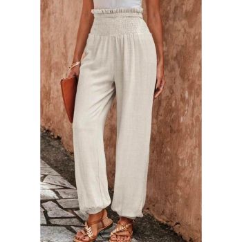 Azura Exchange Smocked High Waist Lounge Jogger Pants - L