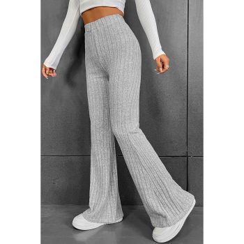 Azura Exchange Ribbed Flare Pants - L