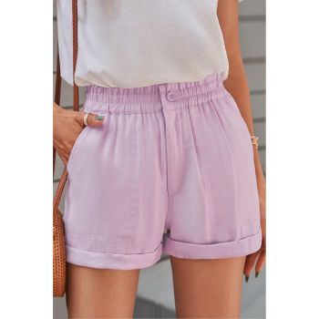 Azura Exchange Cuffed Leg Opening Paper-bag Waist Shorts - 2XL