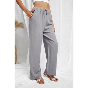 Azura Exchange Drawstring Wide Leg Pants - M