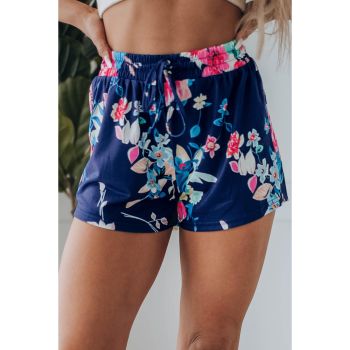 Azura Exchange Drawstring Floral Shorts - L