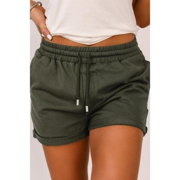 Azura Exchange Lounge Shorts with Tie Waist and Side Pockets - L