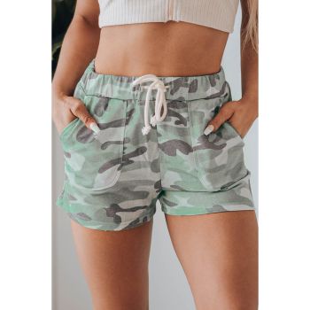 Azura Exchange Drawstring Camouflage Shorts - L