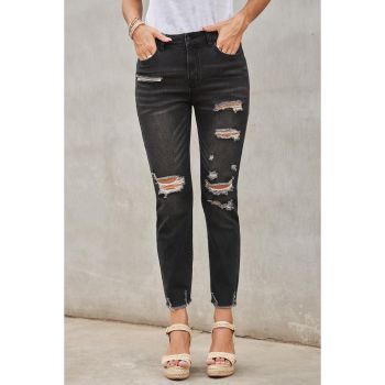 Azura Exchange Distressed Denim Pants - M