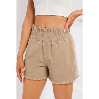 Azura Exchange Smocked Elastic High Waist Shorts - 10 US