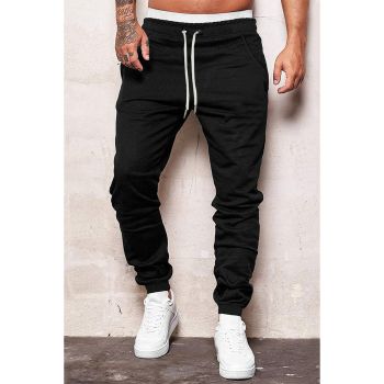 Azura Exchange Elastic Waist Drawstring Joggers for Men - L