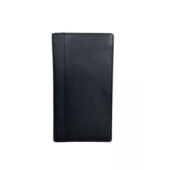 Baldinini Embossed Logo Vertical Wallet with Button Closure One Size Men