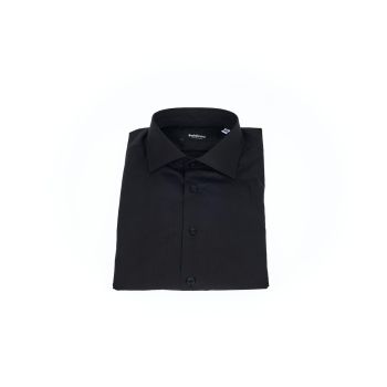 Button-Front Slim Fit Shirt with Italian Collar 39 IT Men