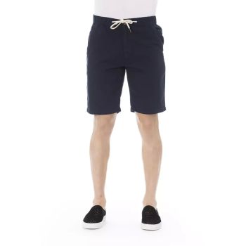 Solid Color Drawstring Bermuda Shorts with Pockets XL Men