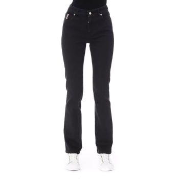 Logoed Button Regular Jeans with Tricolor Insert W33 US Women