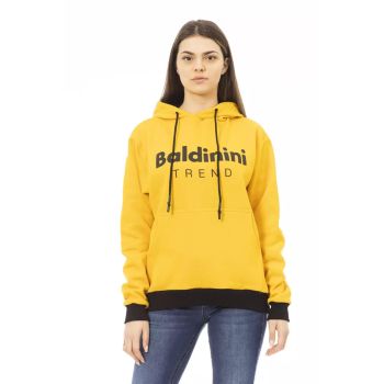 Long Sleeve Fleece Hoodie with Front Logo and Maxi Front Pocket L Women