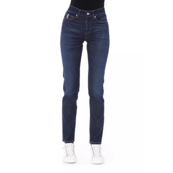 Logoed Button Regular Jeans with Tricolor Insert W29 US Women