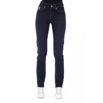 Logoed Button Regular Jeans with Tricolor Insert W26 US Women