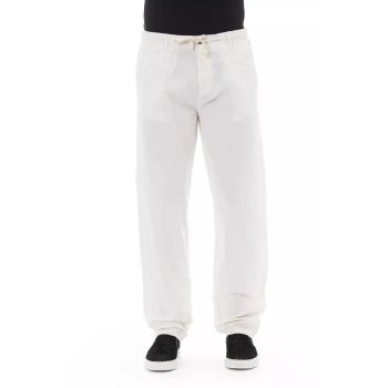 Front Zipper Chino Trousers with Side and Back Pockets 44 IT Men