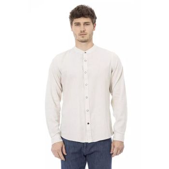 Mandarin Collar Regular Fit Shirt with Button Closure 2XL Men