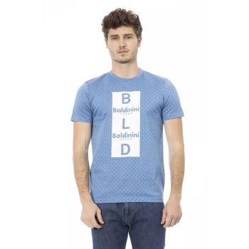 Baldinini Trend Men's Light Blue Cotton T-Shirt - L