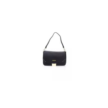 Golden Logo Flap Shoulder Bag with Internal Compartments One Size Women