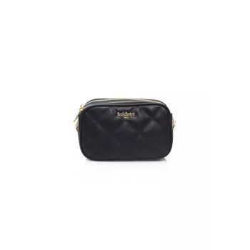 Double Compartment Shoulder Bag with Zip Closure and Golden Details One Size Women