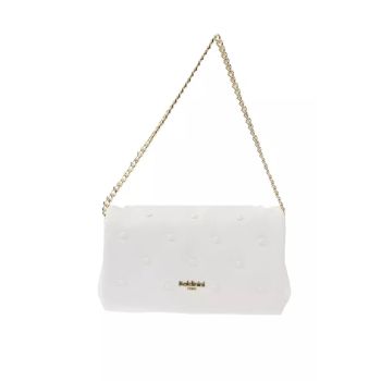 Golden Detail Leather Flap Shoulder Bag One Size Women