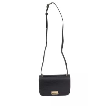 Golden Logoed Shoulder Bag with Internal Compartments and Front Logo One Size Women