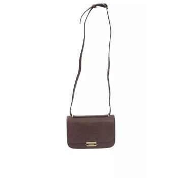 Logoed Lining Shoulder Bag with Golden Details One Size Women