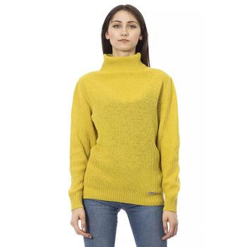 Ribbed Turtleneck Sweater with Metal Monogram M Women