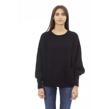 Baldinini Trend Women's Black Wool Sweater - L