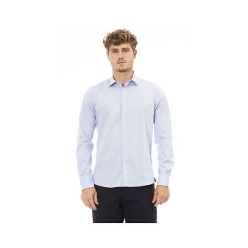 Baldinini Trend Men's Light Blue Cotton Shirt - L