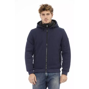 Threaded Pocket Jacket with Double Breasted Front Closure 3XL Men