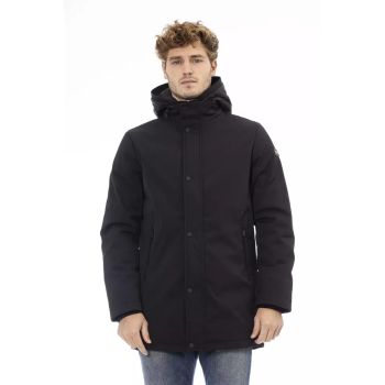 Long Jacket with External Welt Pockets and Front Closure 3XL Men