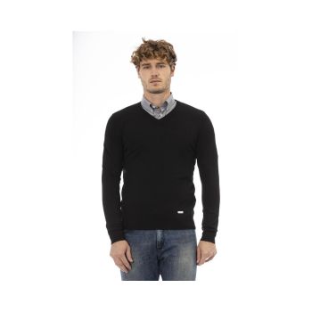 Baldinini Trend Men's Black Wool Sweater - 48 IT