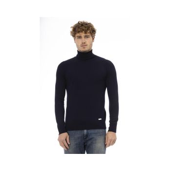 Baldinini Trend Men's Blue Wool Sweater - 48 IT