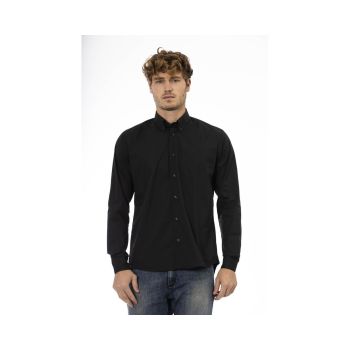 Baldinini Trend Men's Black Cotton Shirt - 44 IT