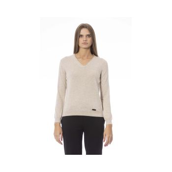 Baldinini Trend Women's Beige Polyamide Sweater - L