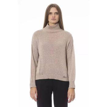 Baldinini Trend Women's Beige Viscose Sweater - M