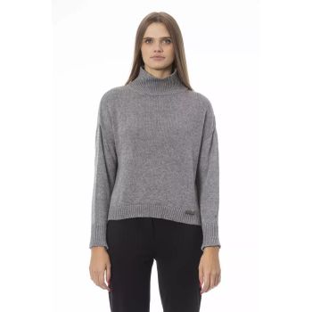 Baldinini Trend Women's Gray Viscose Sweater - S