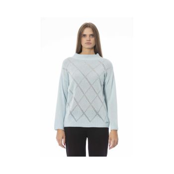 Baldinini Trend Women's Light Blue Wool Sweater - M