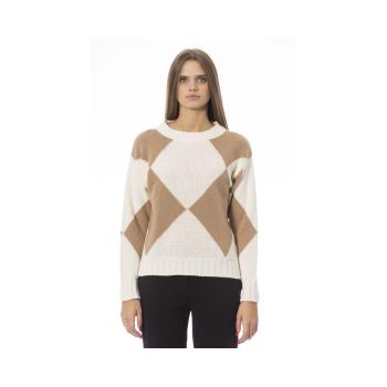 Baldinini Trend Women's Beige Wool Sweater - S