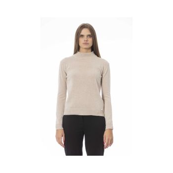 Baldinini Trend Women's Beige Fabric Sweater - M