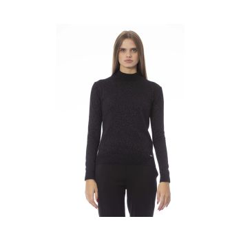 Baldinini Trend Women's Black Fabric Sweater - M