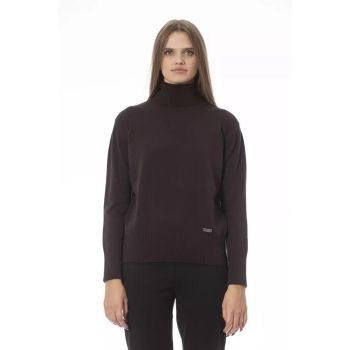 Baldinini Trend Women's Brown Wool Sweater - 40 IT