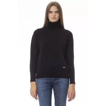 Baldinini Trend Women's Black Wool Sweater - 42 IT