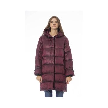 Baldinini Trend Women's Burgundy Nylon Jackets & Coat - L