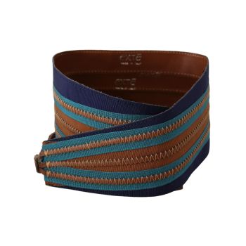 Multicolor Leather Waist Belt with Tie Fastening One Size Women