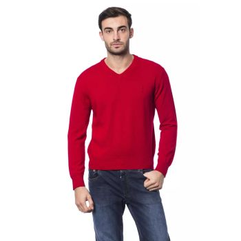 Embroidered Merino Wool Sweater M Men