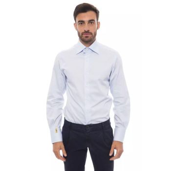 Billionaire Italian Couture Men's Light Blue Cotton Shirt - 44 IT