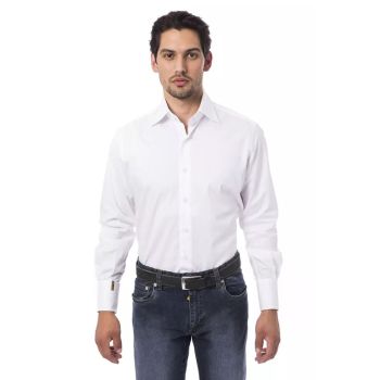 Billionaire Italian Couture Men's White Cotton Shirt - 44 IT